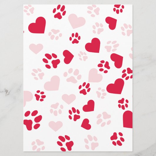 jaarkalender met rode pootafdrukken menu (Achterkant)