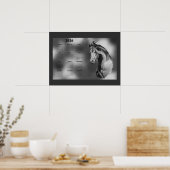 Jaarkalender Mooie Hengst Paard Poster (Keuken)