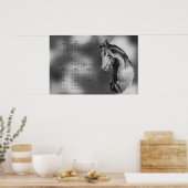 Jaarkalender Mooie Hengst Paard Poster (Keuken)