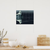 Jaarkalenderposter Witte Wolf, Waardeposter Poster (Keuken)