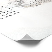 Jaarkalenderposter Wolf in Sneeuw Waarde Poster (Hoek)