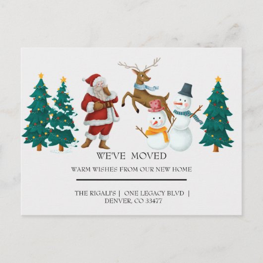 jaarkerst briefkaart (Voorkant)