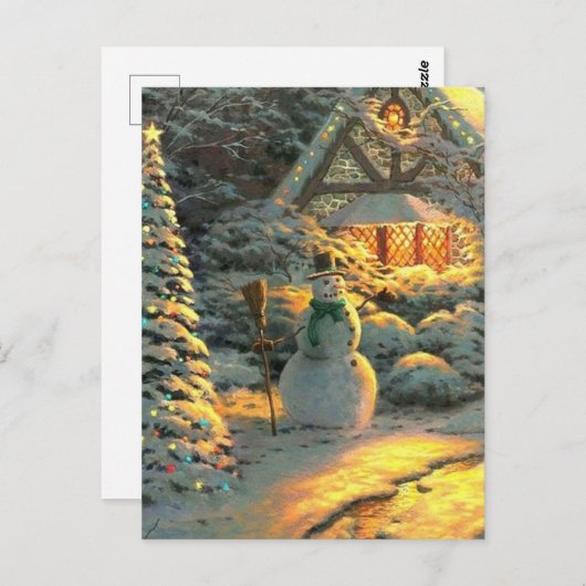 jaarkerst briefkaart (Voorkant / Achterkant)