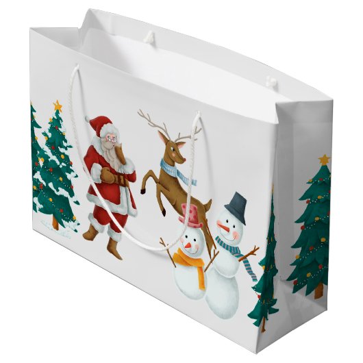 jaarkerst groot cadeauzakje (Achterkant Gekanteld)