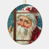 jaarkerst - sierplanten keramisch ornament (Links)