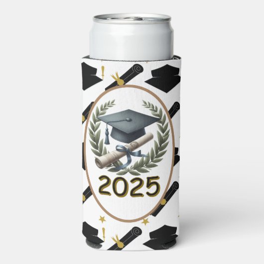 Jaarlijks Afstuderen Seltzer Blikjeskoeler (Seltzer Achterkant)