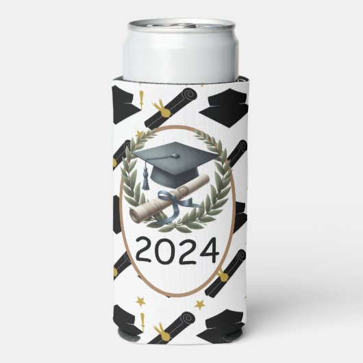 Jaarlijks Afstuderen Seltzer Blikjeskoeler (Seltzer Achterkant)