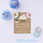 Jaarlijks Back Off Cupcake Bakken Goededoelen Even Flyer (Enkel)