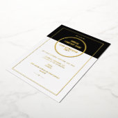 Jaarlijks Bedrijfs Waarderingsdiner Zakelijke Fees Folie Uitnodiging (Gedraaid)