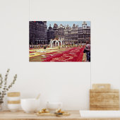 Jaarlijks bloemfestival in La Grande Place, Brusse Poster (Keuken)