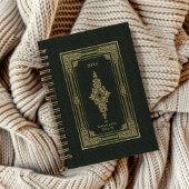 Jaarlijks  Elegant Olive Green Book Hoesje Planner