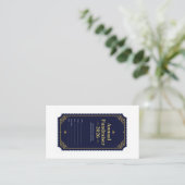 Jaarlijks Fundraiser Gala Ticket 2026 | Navy Goud (Staand voorkant)