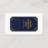Jaarlijks Fundraiser Gala Ticket 2026 | Navy Goud (Voorkant)