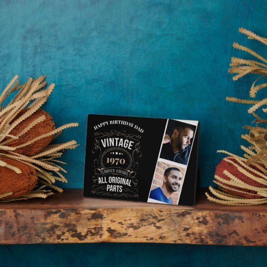 JAARLIJKS GEBOREN FOTO'S Birthday Keepomwille Gift Fotoplaat (Zijkant)