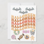 Jaarlijks Halloween kostuumfeest Kaart (Achterkant)