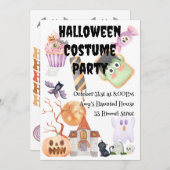 Jaarlijks Halloween kostuumfeest Kaart (Voorkant / Achterkant)