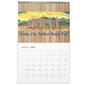 Jaarlijks Humoureus konijn dierlijk wild Kalender (Jan 2026)