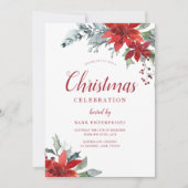 Jaarlijks Kerst Feest Corporate Gala Event Kaart (Voorkant)