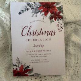 Jaarlijks Kerst Feest Corporate Gala Event Kaart