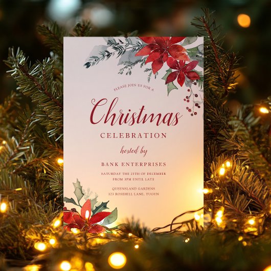 Jaarlijks Kerst Feest Corporate Gala Event Kaart