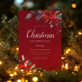Jaarlijks Kerstfeest Corporate Gala Event Rood Kaart