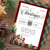 Jaarlijks kerstfeest kaart