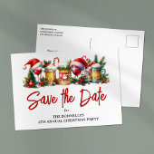Jaarlijks kerstfeest Save the Date Aankondigingskaart