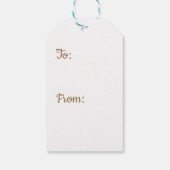 Jaarlijks nieuwjaar Baby Cadeaulabel (Achterkant)