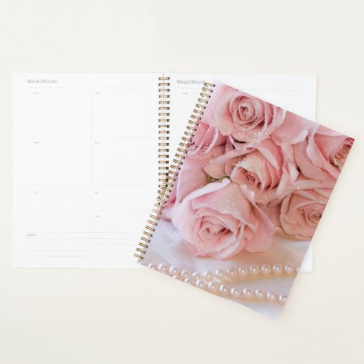 Jaarlijks, planner, aanpasbaar, bloemen en parels planner (Display)