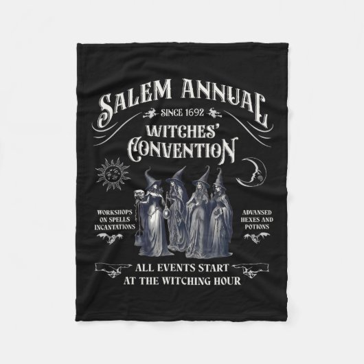 Jaarlijks sinds 1692 Heksenconventie Heksenhallowe Fleece Deken (Voorkant)