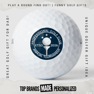 Jaarlijks Toernooi Scramble Classic Golf Club Logo Golfballen
