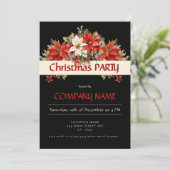 Jaarlijks zakelijk kerstfeest kaart (Staand voorkant)