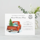 Jaarlijks Zakelijk Kerstfeest Kaart (Staand voorkant)