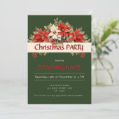 Jaarlijks zakelijk kerstfeest kaart (Staand voorkant)