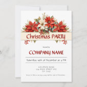 Jaarlijks zakelijk kerstfeest kaart (Voorkant)