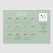 Jaarlijkse 2025 Kalender Zakelijke Logo Magnetisch (Voorkant)