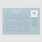 Jaarlijkse 2025 Kalender Zakelijke Logo Magnetisch (Voorkant)
