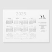 Jaarlijkse 2025 Kalender Zakelijke Logo Magnetisch (Voorkant)