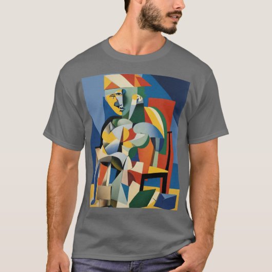 Jaarlijkse 3D-verlichting door Pablo Picasso T-shirt (Voorkant)