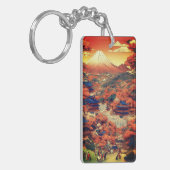 Jaarlijkse acryl sleutelhanger rechthoek (Voorkant Links)