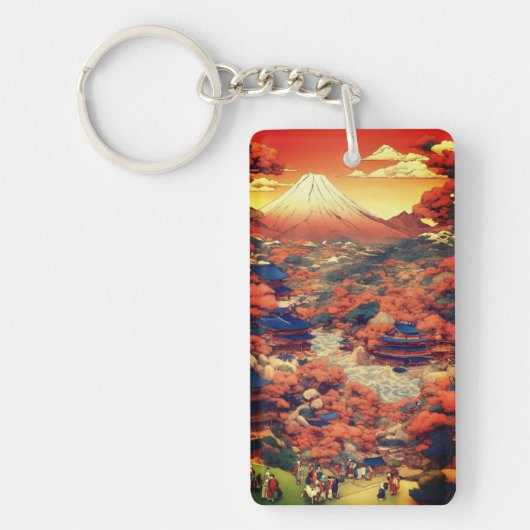 Jaarlijkse acryl sleutelhanger rechthoek (Voorkant)