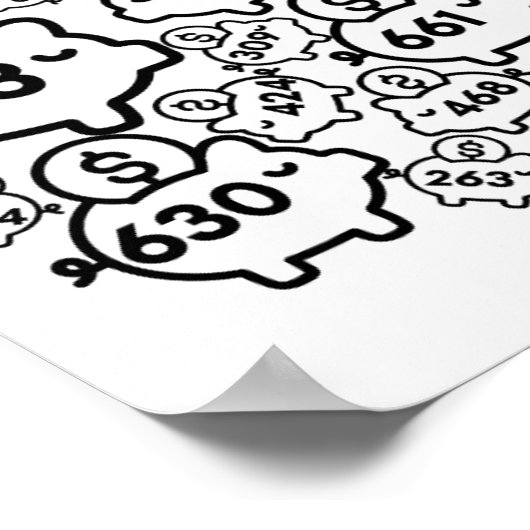 Jaarlijkse besparingstracker - bespaar $ 20.000 in poster (Hoek)