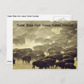 Jaarlijkse buffalo Roundup in Custer State Park Briefkaart (Voorkant / Achterkant)