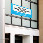 Jaarlijkse Buurtverkoop Banner (Buitenkant Gebouw)