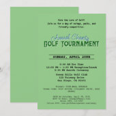 Jaarlijkse Charity Tournament golf uitnodigingskaa Kaart (Voorkant / Achterkant)