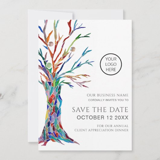 Jaarlijkse cliëntdankdiner save the date (Voorkant)