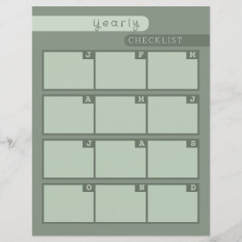 jaarlijkse controlelijst voor gebruik