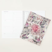 Jaarlijkse dagplanner 2021 in Rozen Planner (Display)