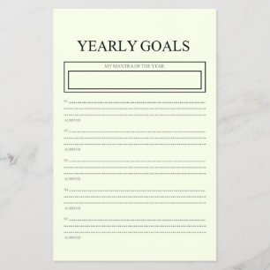 Jaarlijkse Doelen Planner Flyer