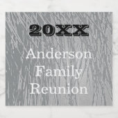 jaarlijkse evenementen voor de reünie Silver Strip Bier Etiket (Enkel label)